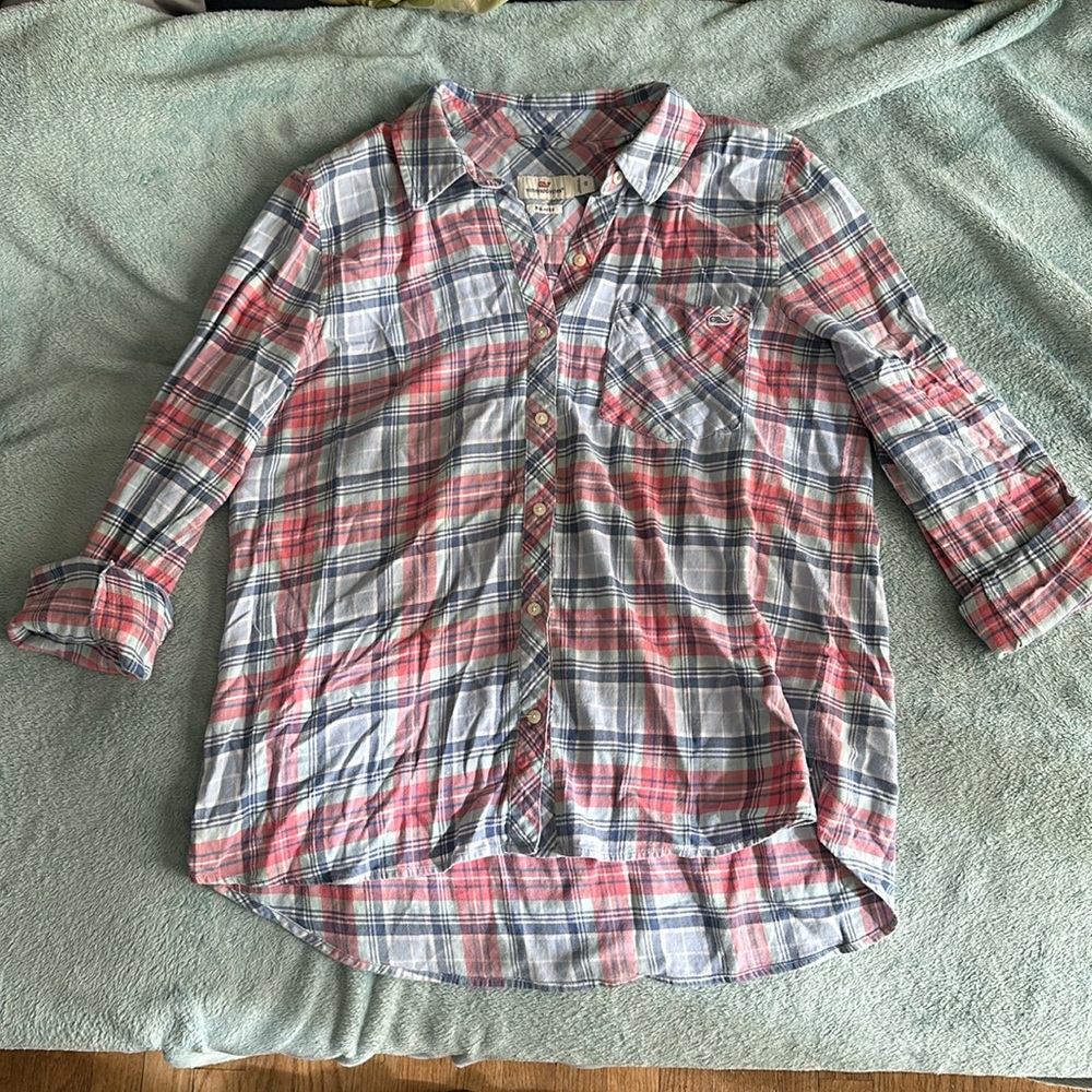Vineyard Vines women’s flannel size 12